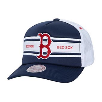 Men's  Navy Boston Red Sox Sideline Trucker Adjustable Hat
