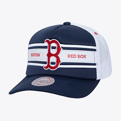 Men's Navy Boston Red Sox Sideline Trucker Adjustable Hat
