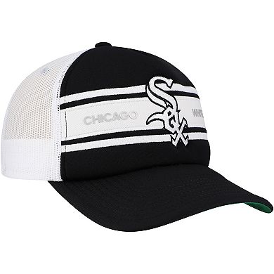 Men's Black Chicago White Sox Sideline Trucker Adjustable Hat