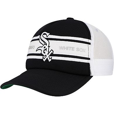 Men's Black Chicago White Sox Sideline Trucker Adjustable Hat