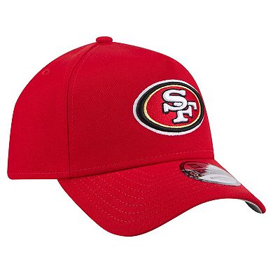 Men's New Era Scarlet San Francisco 49ers A-Frame 9FORTY Adjustable Hat