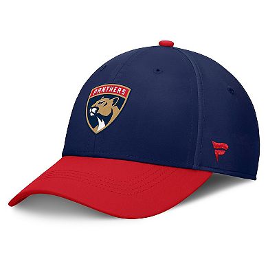 Men's Fanatics Navy/Red Florida Panthers Authentic Pro Rink Flex Hat
