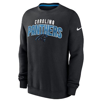 Men's Nike Black Carolina Panthers Rewind Club Pullover Sweatshirt
