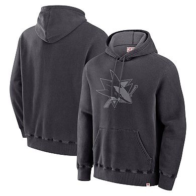 Men's Fanatics Black San Jose Sharks Made in Canada Pullover Hoodie