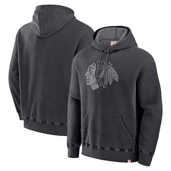 Men's Fanatics Black Chicago Blackhawks Made in Canada Pullover Hoodie