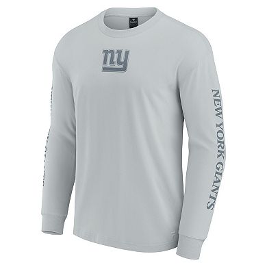 Unisex Fanatics Gray New York Giants Elements Strive Long Sleeve T-Shirt