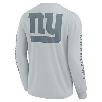 Unisex Fanatics Gray New York Giants Elements Strive Long Sleeve T-Shirt