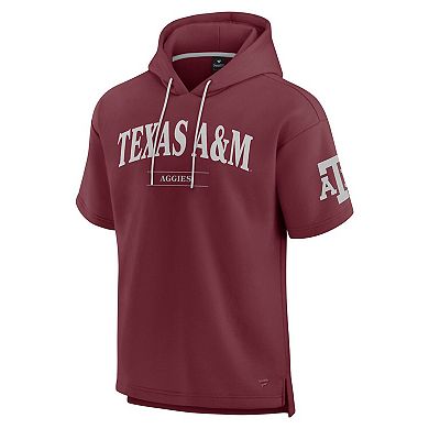 Men's Fanatics Maroon Texas A&M Aggies Ready Short Sleeve Pullover Hoodie