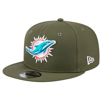 Men's New Era Olive Miami Dolphins Main 9FIFTY Snapback Hat