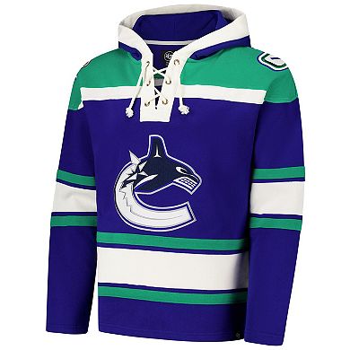 Men's '47 Royal Vancouver Canucks Superior Lacer Pullover Hoodie