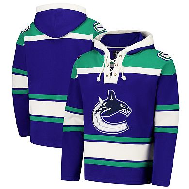 Men's '47 Royal Vancouver Canucks Superior Lacer Pullover Hoodie