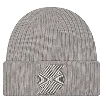 Men's New Era Gray Portland Trail Blazers Color Pack Cuffed Knit Hat