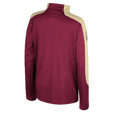 Youth Colosseum Garnet Florida State Seminoles OHT Military Appreciation Cyclone Quarter-Zip Windshirt