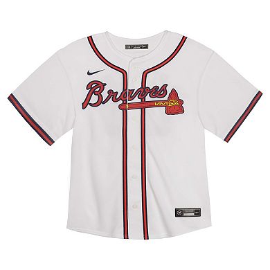 Toddler Nike White Atlanta Braves Home Game Jersey