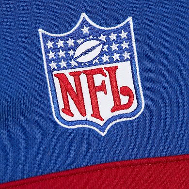 Men's Royal New England Patriots Vintage Logo Head Coach Fleece Pullover Hoodie