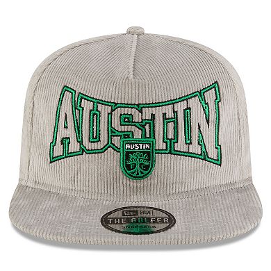 Men's New Era Gray Austin FC Corduroy Golfer Adjustable Hat