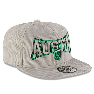 Men's New Era Gray Austin FC Corduroy Golfer Adjustable Hat
