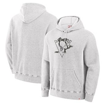 Men's Fanatics Cream Pittsburgh Penguins Pullover Hoodie
