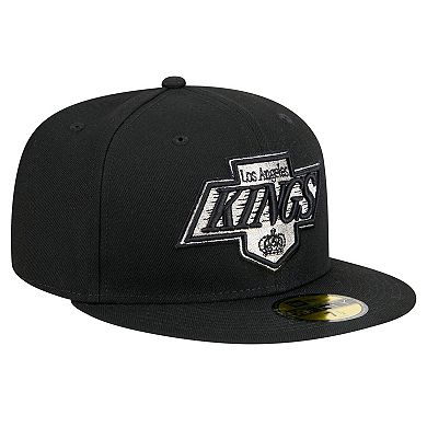 Men's New Era Black Los Angeles Kings Core 59FIFTY Fitted Hat