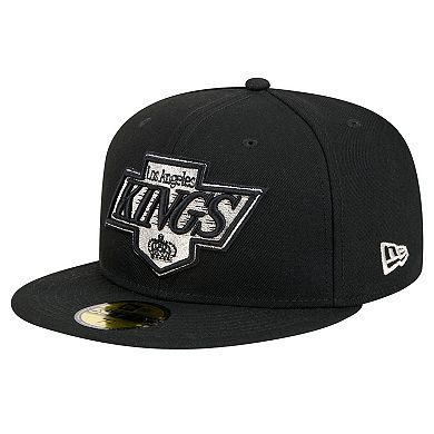 Men's New Era Black Los Angeles Kings Core 59FIFTY Fitted Hat