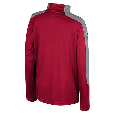 Youth Colosseum Crimson Washington State Cougars OHT Military Appreciation Cyclone Quarter-Zip Windshirt