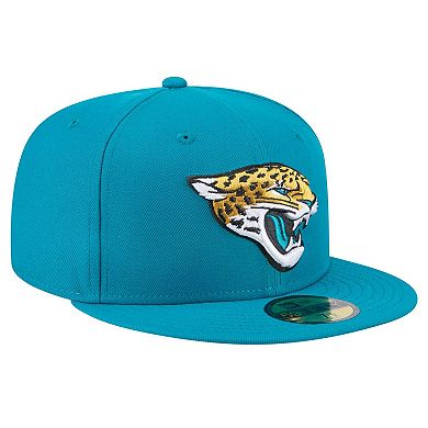 Men's New Era Teal Jacksonville Jaguars Main 59FIFTY Fitted Hat