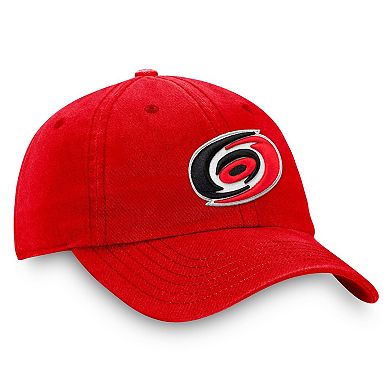 Men's Fanatics Red Carolina Hurricanes Core Primary Logo Adjustable Hat