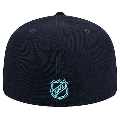 Men's New Era Deep Sea Blue Seattle Kraken Core 59FIFTY Fitted Hat