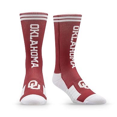 Unisex Strideline Oklahoma Sooners Premium Wordmark Crew Socks