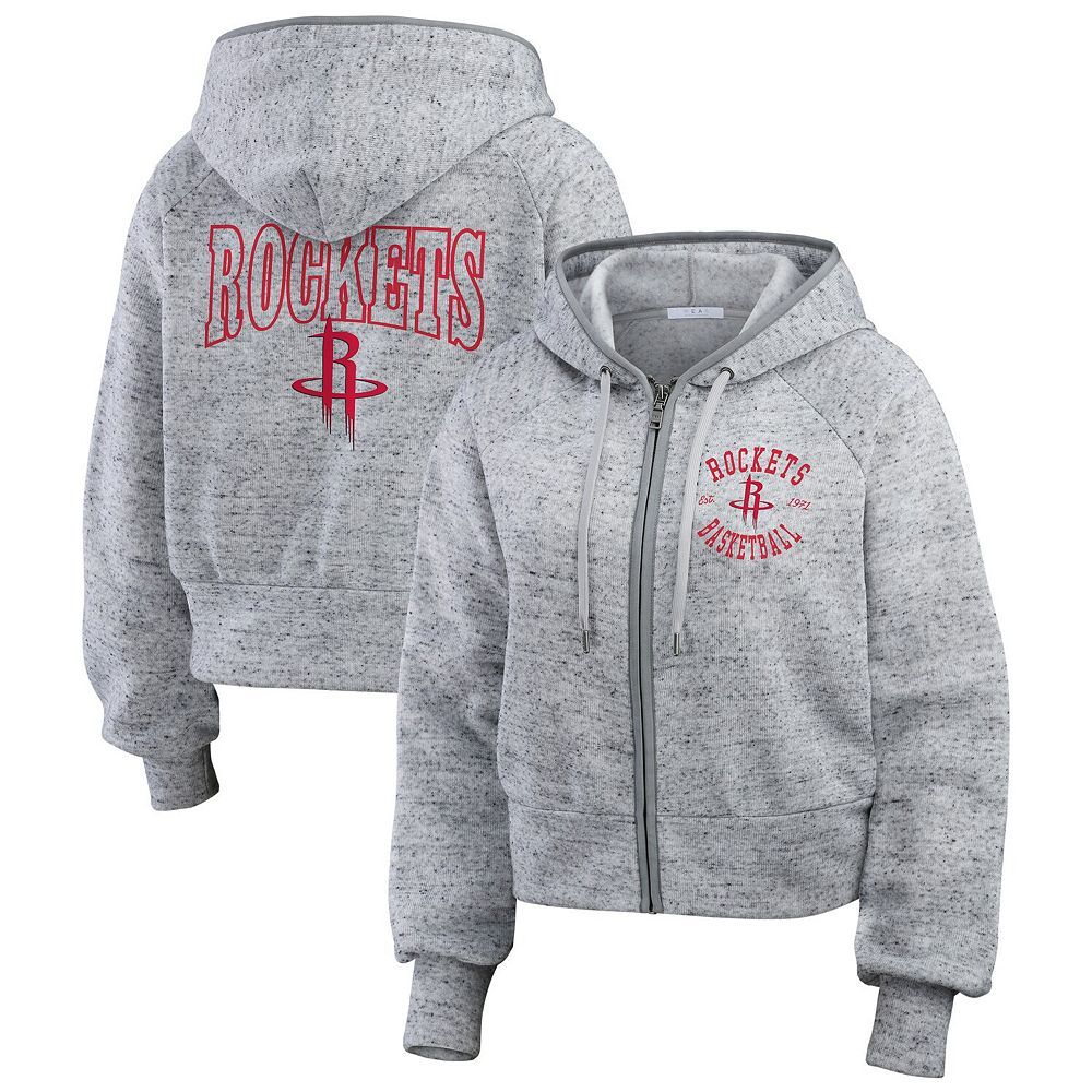 Women's WEAR by Erin Andrews Heather Gray Houston Rockets Speckled ...