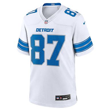 Men's Nike Sam LaPorta White Detroit Lions White Game Jersey