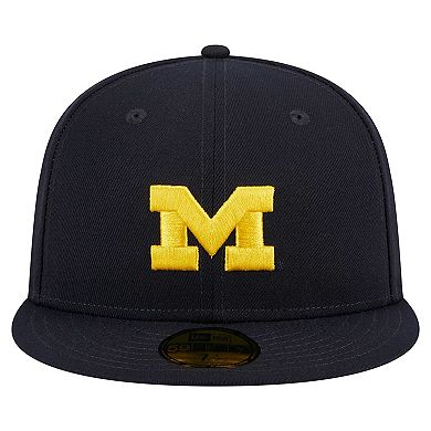 Men's New Era Navy Michigan Wolverines 59FIFTY Fitted Hat