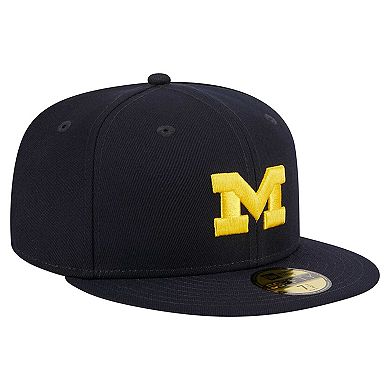Men's New Era Navy Michigan Wolverines 59FIFTY Fitted Hat
