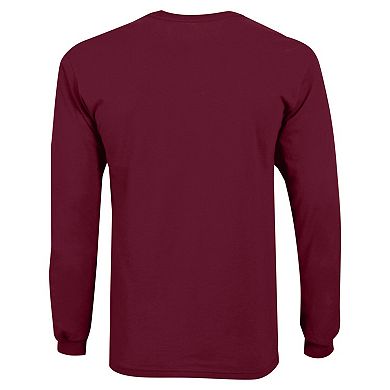 Youth Champion Garnet South Carolina Gamecocks Distressed Arch Over Logo Long Sleeve T-Shirt