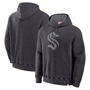 Men's Fanatics Black Seattle Kraken Made in Canada Pullover Hoodie
