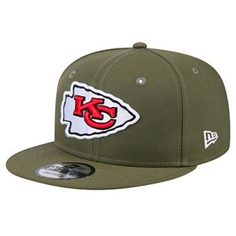 Men's New Era Olive Kansas City Chiefs Main 9FIFTY Snapback Hat
