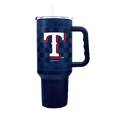 Texas Rangers 40oz. Checkered Stainless Steel Tumbler