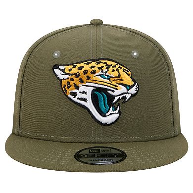 Men's New Era Olive Jacksonville Jaguars Main 9FIFTY Snapback Hat
