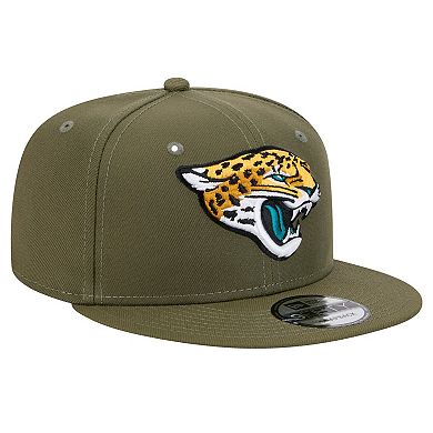 Men's New Era Olive Jacksonville Jaguars Main 9FIFTY Snapback Hat
