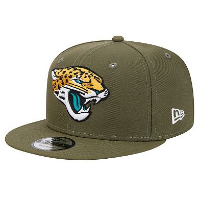 Men's New Era Olive Jacksonville Jaguars Main 9FIFTY Snapback Hat