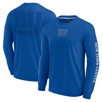 Unisex Fanatics Royal New York Giants Elements Strive Long Sleeve T-Shirt