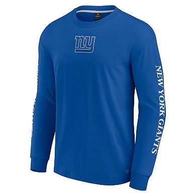 Unisex Fanatics Royal New York Giants Elements Strive Long Sleeve T-Shirt