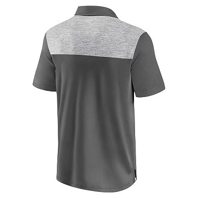 Men's Fanatics Heather Gray New England Patriots Long Shot Polo