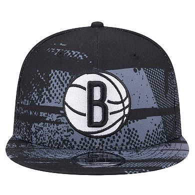 Men's New Era Black Brooklyn Nets Tip-Off 9FIFTY Snapback Hat