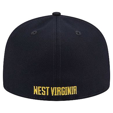 Men's New Era Navy West Virginia Mountaineers 59FIFTY Fitted Hat