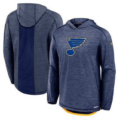 Men's Fanatics Navy St. Louis Blues Authentic Pro Rink Lightweight Pullover Hoodie