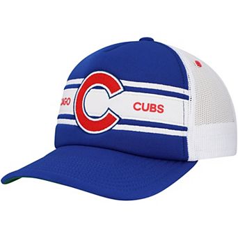 Men's  Royal Chicago Cubs Sideline Trucker Adjustable Hat