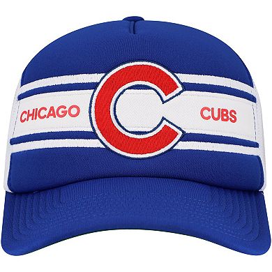 Men's Royal Chicago Cubs Sideline Trucker Adjustable Hat