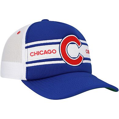 Men's Royal Chicago Cubs Sideline Trucker Adjustable Hat