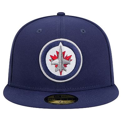 Men's New Era Navy Winnipeg Jets Core 59FIFTY Fitted Hat